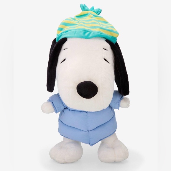 Peanuts Snoopy Puffer Jacket Plush Backpack NWT main image 5